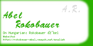 abel rokobauer business card